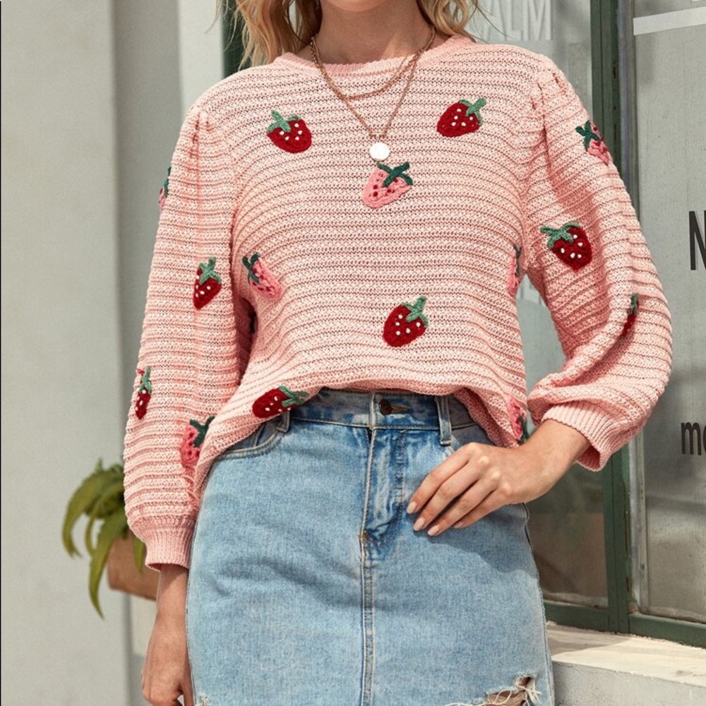 SEARCHING FOR ZARA STRAWBERRY SWEATER - Picture 5 of 9